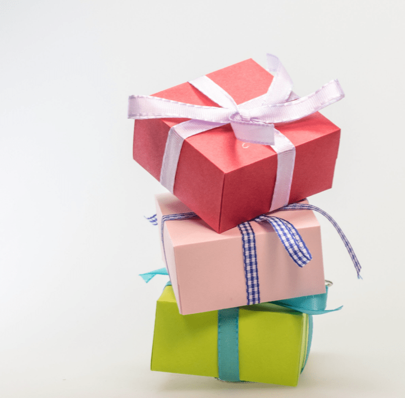 Christmas Gifts Stacked Up