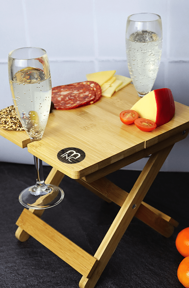 branded Grappa Bamboo Folding Table
