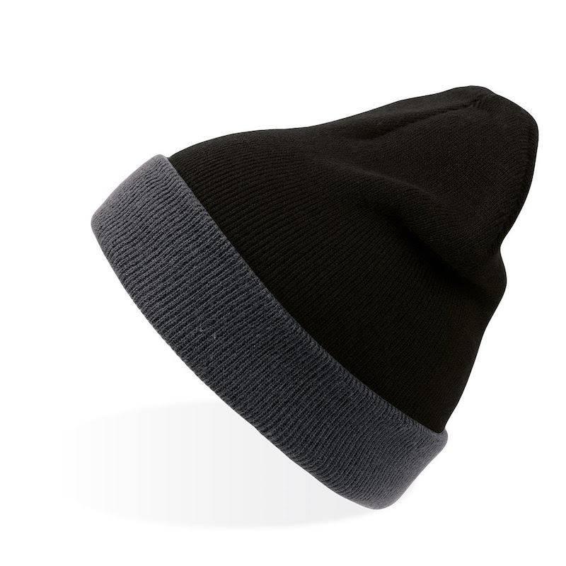 promotional wind beanie black and grey by MINC Marketing