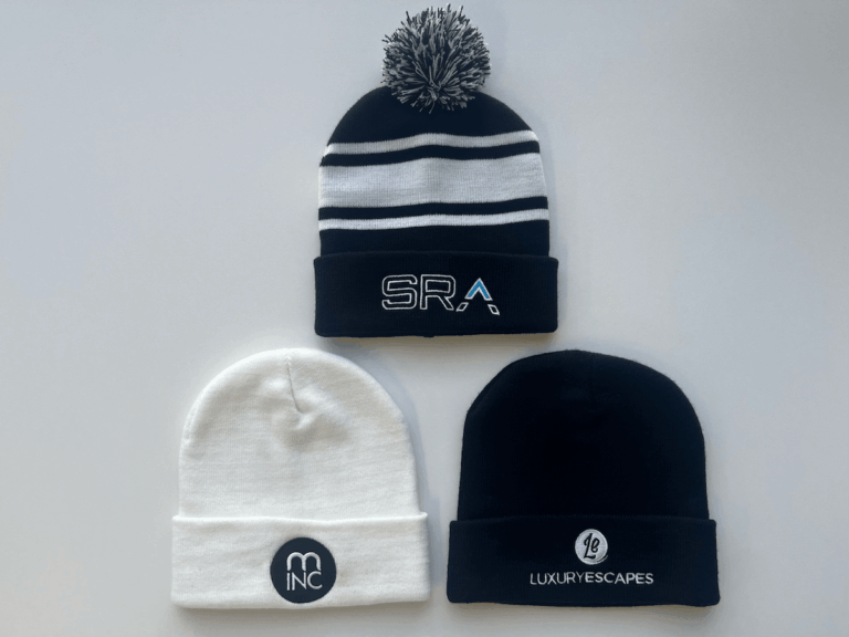 Promotional branded beanies MINC Marketing