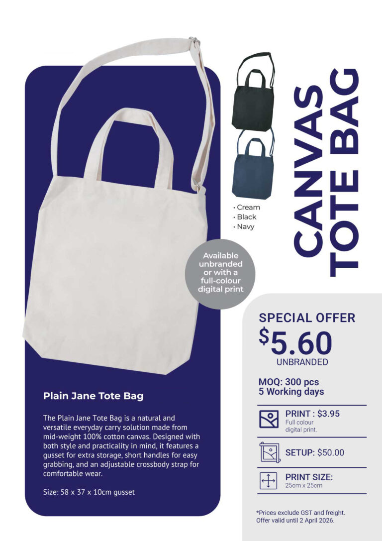 Promotional Custom Printed Tote Bags - Special Offer