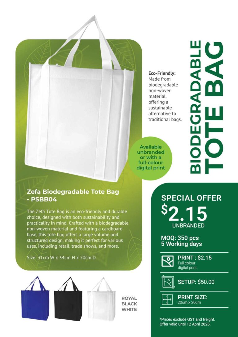 Zefa biodegradable tote bag