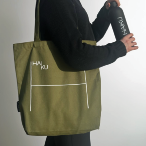 Haiku Large Tote Bag