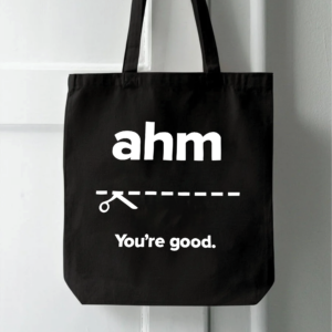 Black Cute Tote Bag